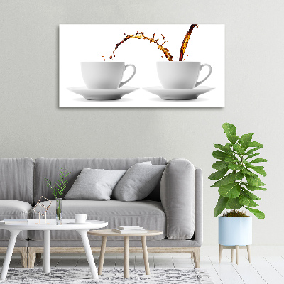 Tableau sur toile Café dégoulinant