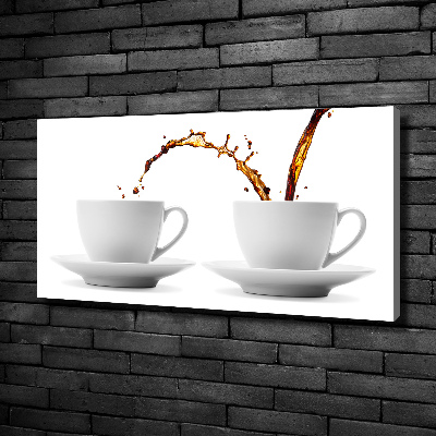 Tableau sur toile Café dégoulinant