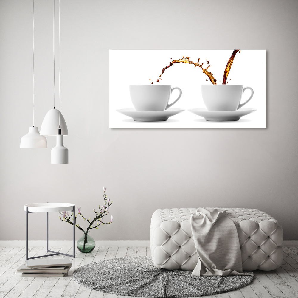 Tableau sur toile Café dégoulinant