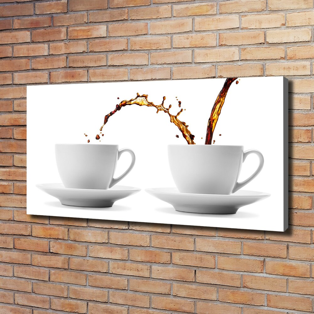 Tableau sur toile Café dégoulinant