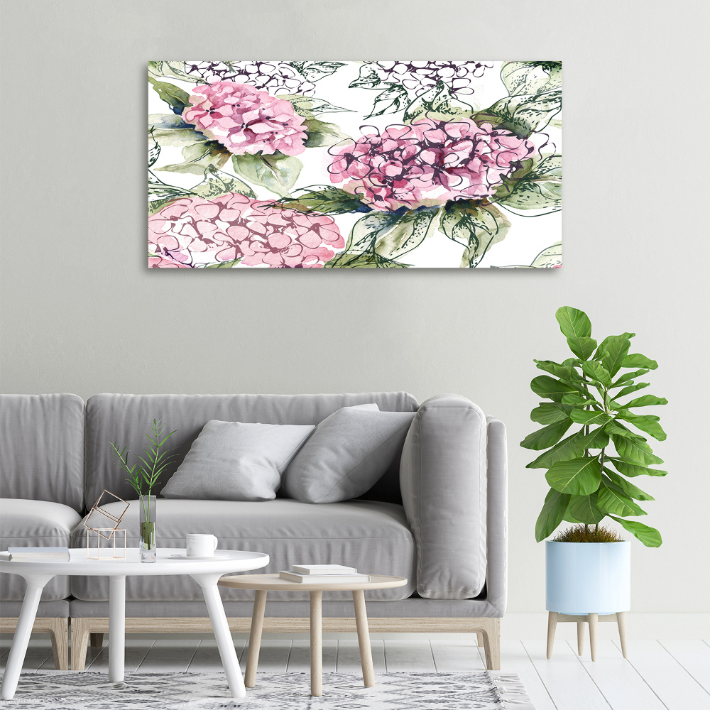 Tableau sur toile Hortensia