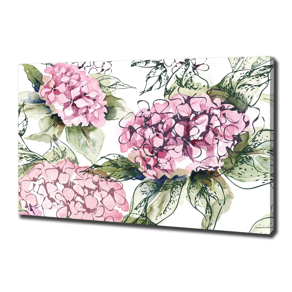 Tableau sur toile Hortensia