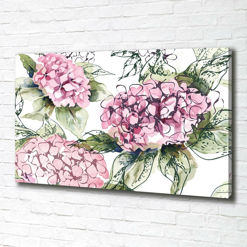 Tableau sur toile Hortensia