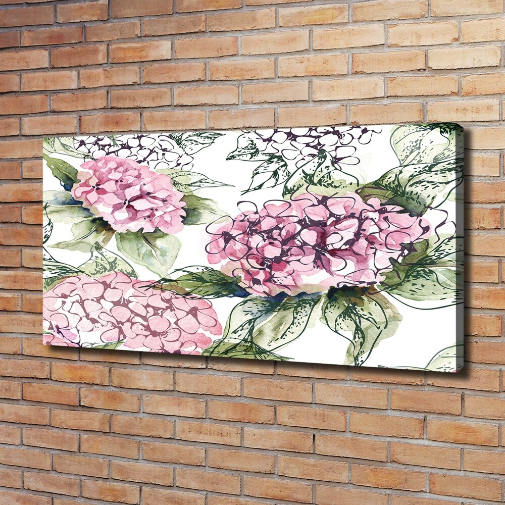 Tableau sur toile Hortensia