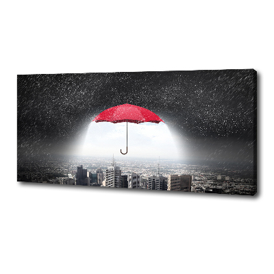 Tableau photo sur toile Parapluie sur la ville