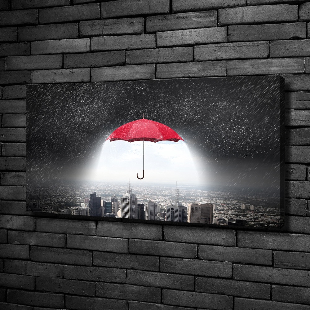 Tableau photo sur toile Parapluie sur la ville