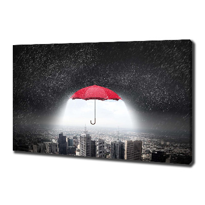 Tableau photo sur toile Parapluie sur la ville