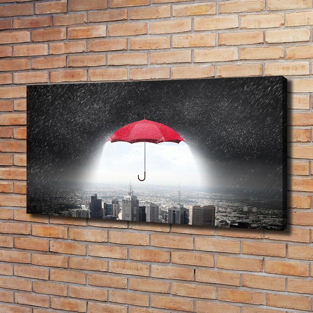 Tableau photo sur toile Parapluie sur la ville