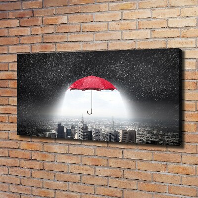 Tableau photo sur toile Parapluie sur la ville