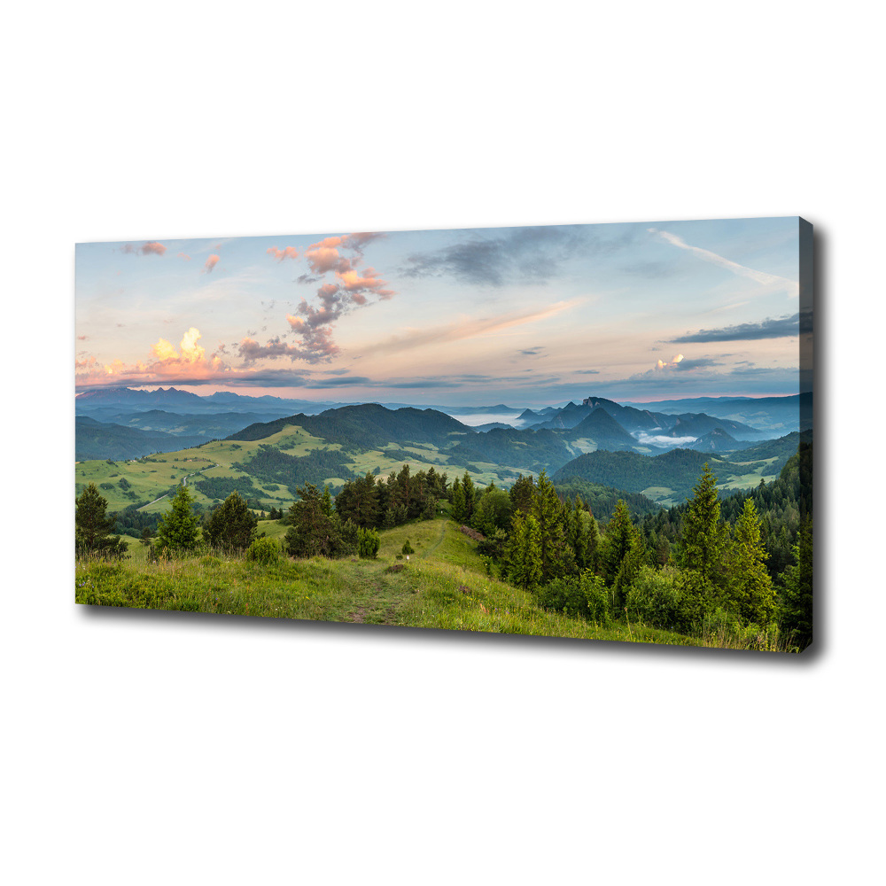 Tableau imprimé sur toile Panorama de Pieniny