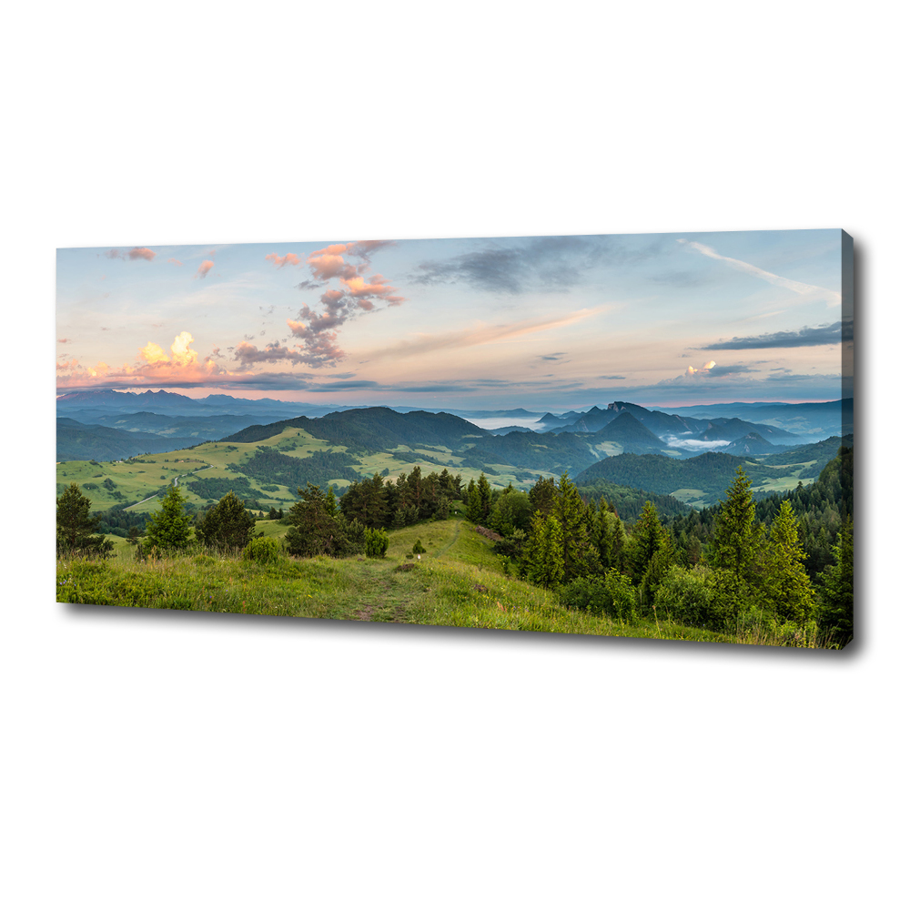 Tableau imprimé sur toile Panorama de Pieniny