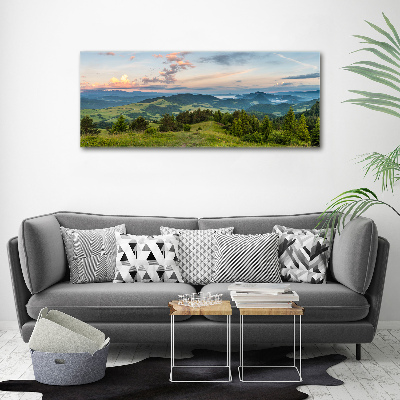 Tableau imprimé sur toile Panorama de Pieniny