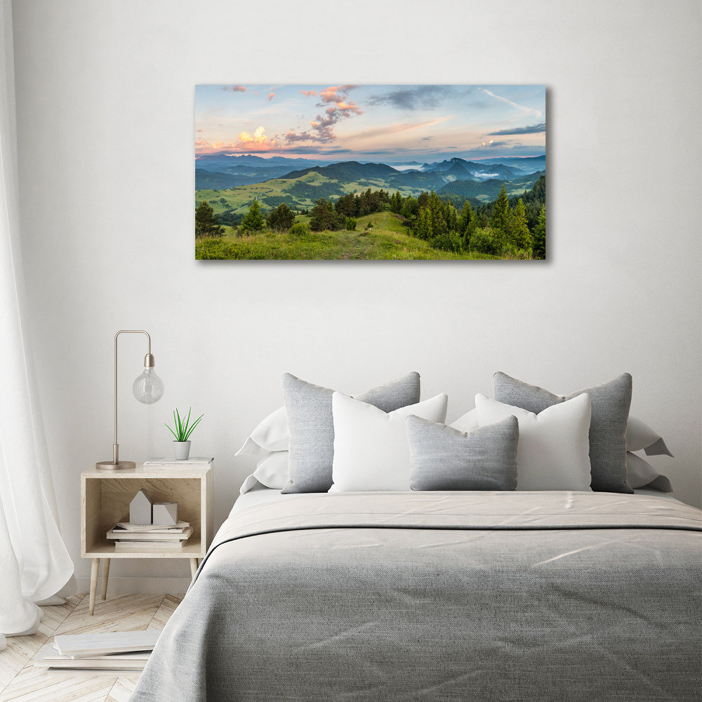 Tableau imprimé sur toile Panorama de Pieniny