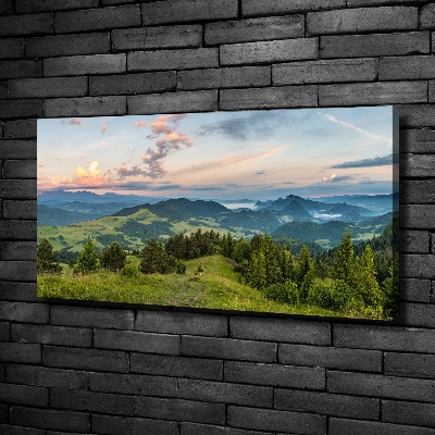 Tableau imprimé sur toile Panorama de Pieniny