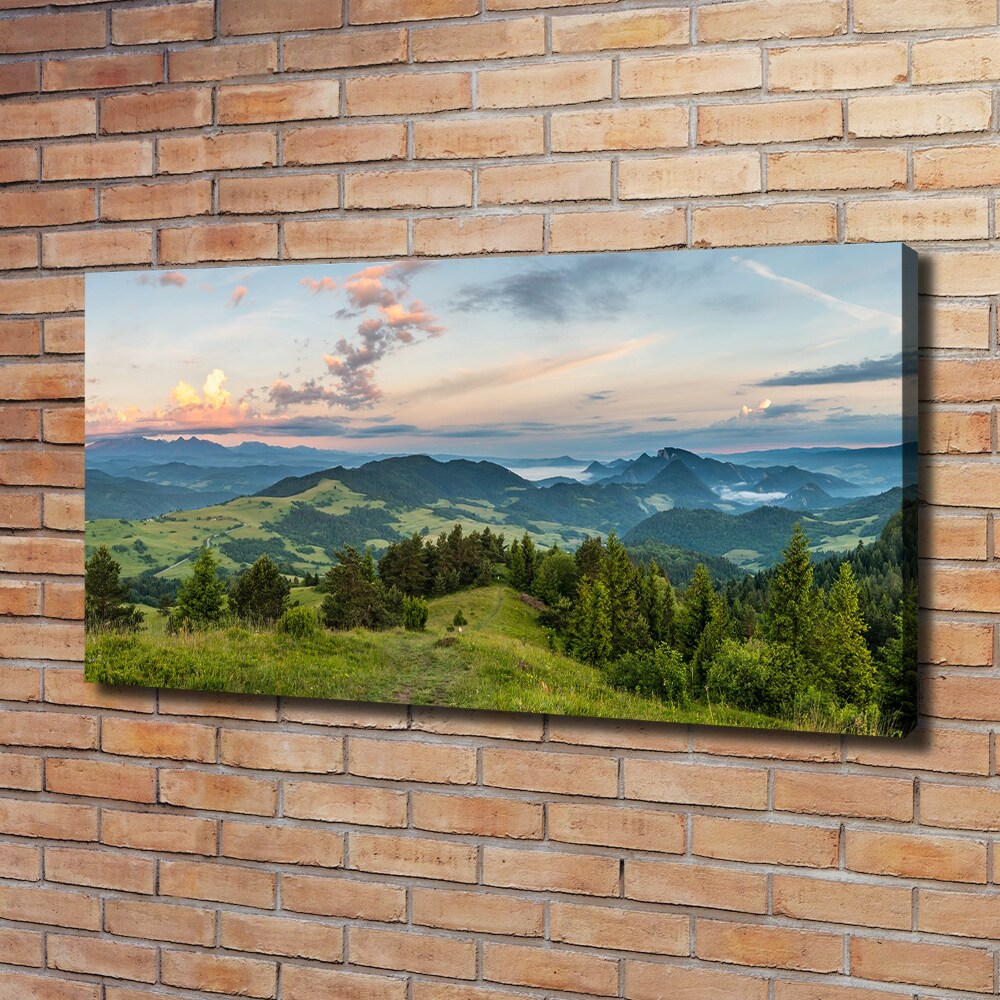 Tableau imprimé sur toile Panorama de Pieniny