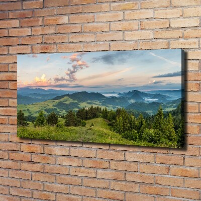 Tableau imprimé sur toile Panorama de Pieniny