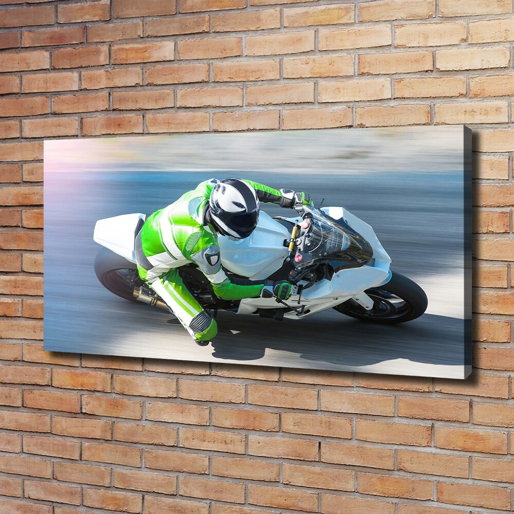 Tableau imprimé sur toile Course de motos