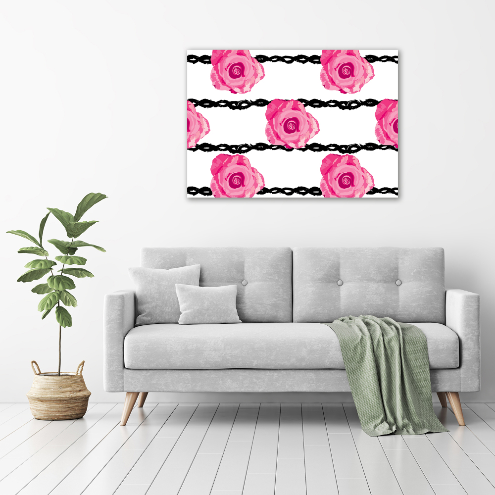 Tableau imprimé sur toile Roses