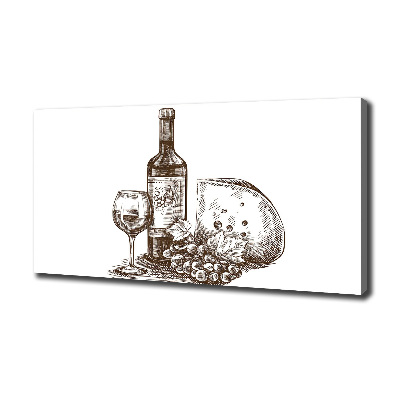 Tableau photo sur toile Vin et en-cas