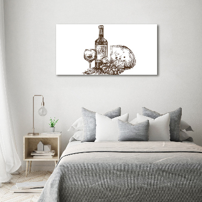 Tableau photo sur toile Vin et en-cas