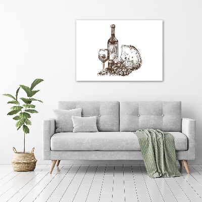 Tableau photo sur toile Vin et en-cas