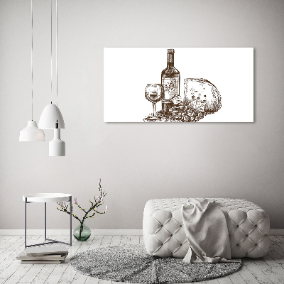 Tableau photo sur toile Vin et en-cas