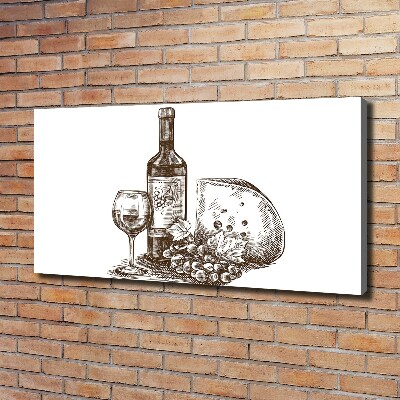 Tableau photo sur toile Vin et en-cas