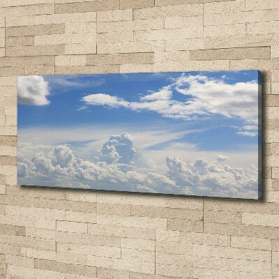 Tableau imprimé sur toile Les nuages dans le ciel