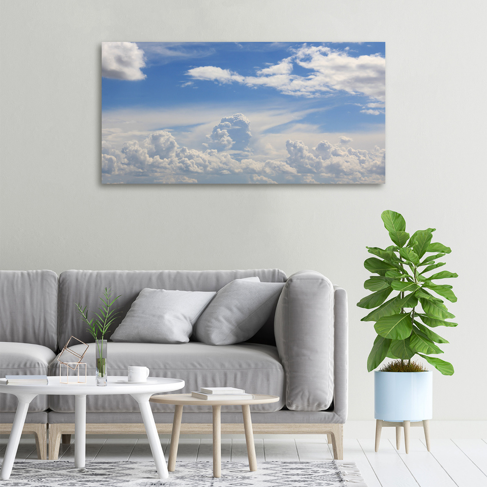 Tableau imprimé sur toile Les nuages dans le ciel