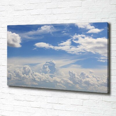 Tableau imprimé sur toile Les nuages dans le ciel