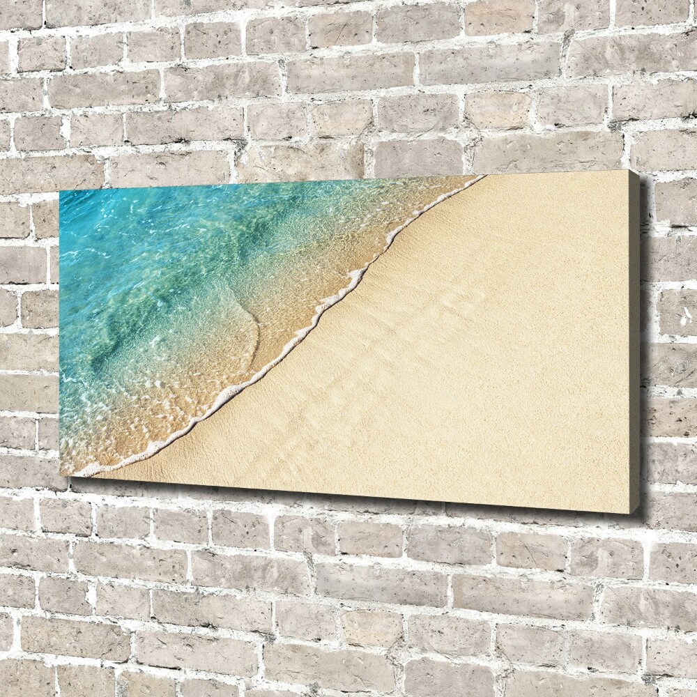 Tableau imprimé sur toile Vague sur la plage