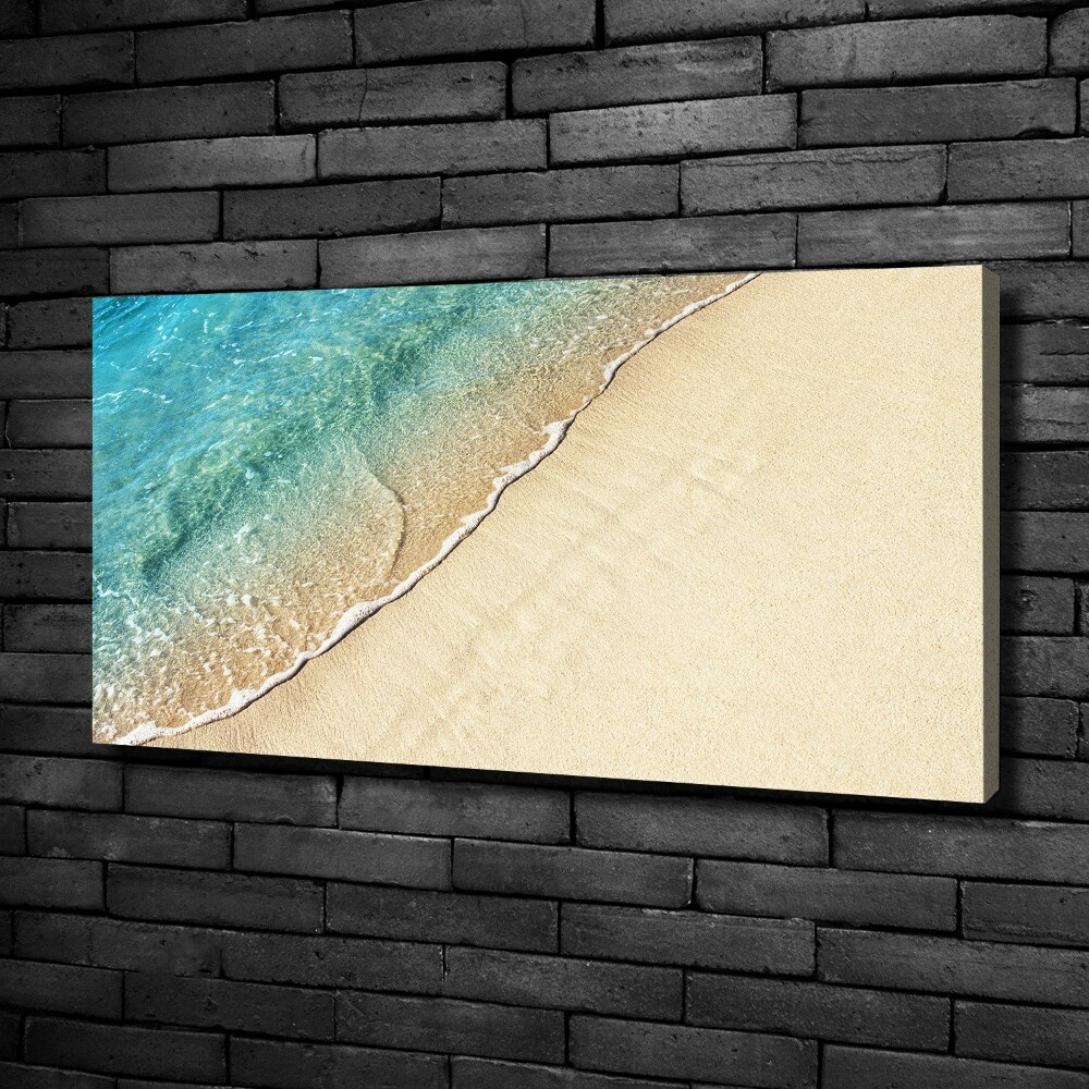 Tableau imprimé sur toile Vague sur la plage