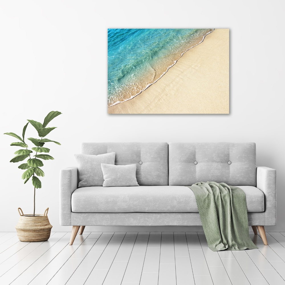 Tableau imprimé sur toile Vague sur la plage