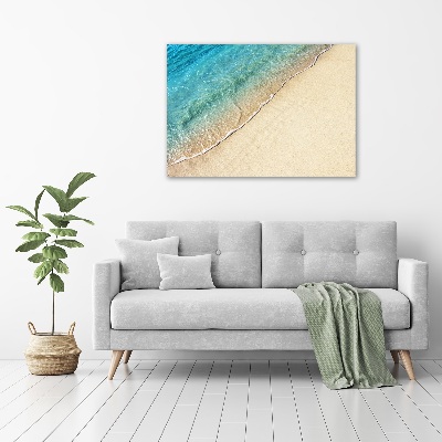 Tableau imprimé sur toile Vague sur la plage