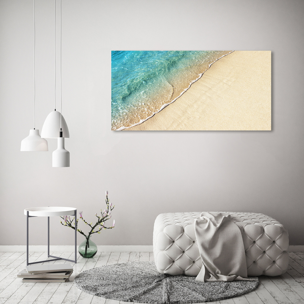 Tableau imprimé sur toile Vague sur la plage