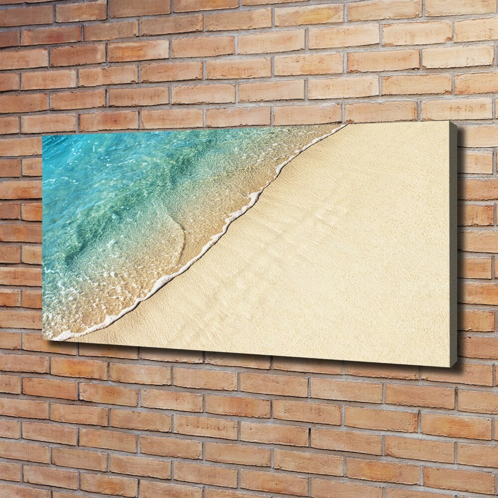 Tableau imprimé sur toile Vague sur la plage