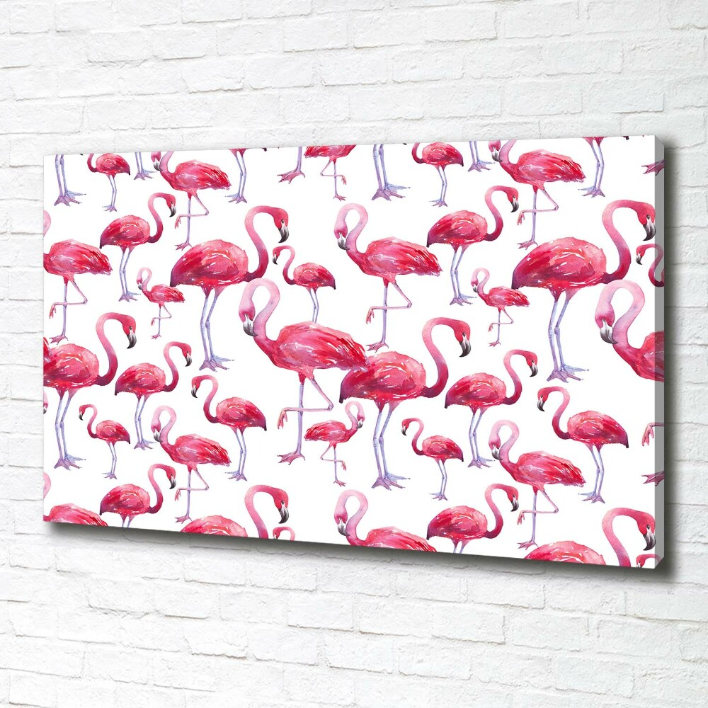 Tableau mural sur toile Flamants