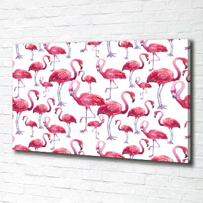 Tableau mural sur toile Flamants