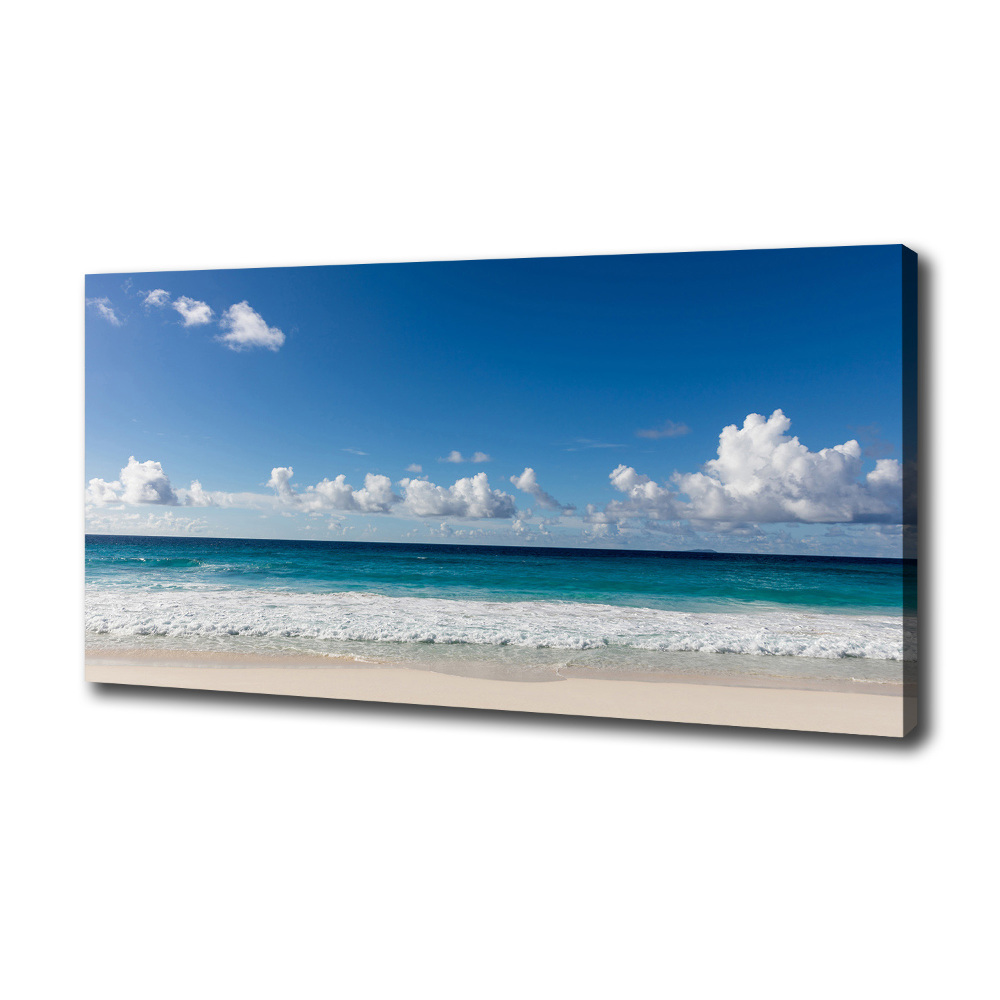 Tableau sur toile Plage dans les Seychelles