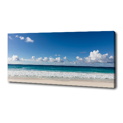 Tableau sur toile Plage dans les Seychelles