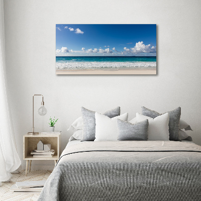 Tableau sur toile Plage dans les Seychelles