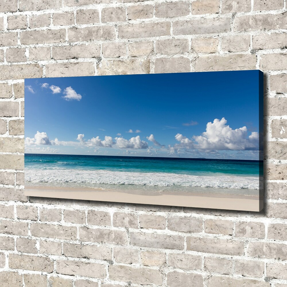 Tableau sur toile Plage dans les Seychelles