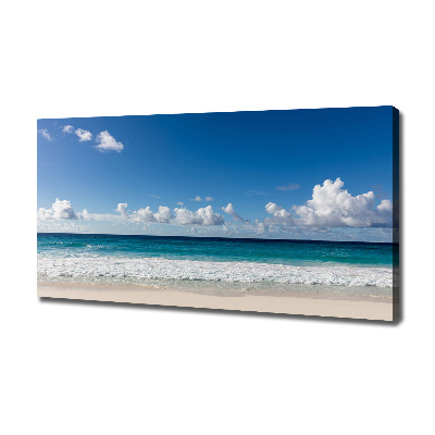 Tableau sur toile Plage dans les Seychelles