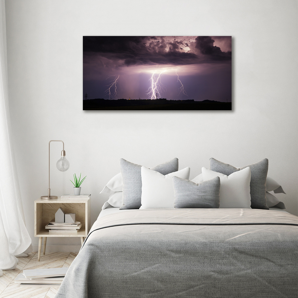 Tableau toile imprimée Orage