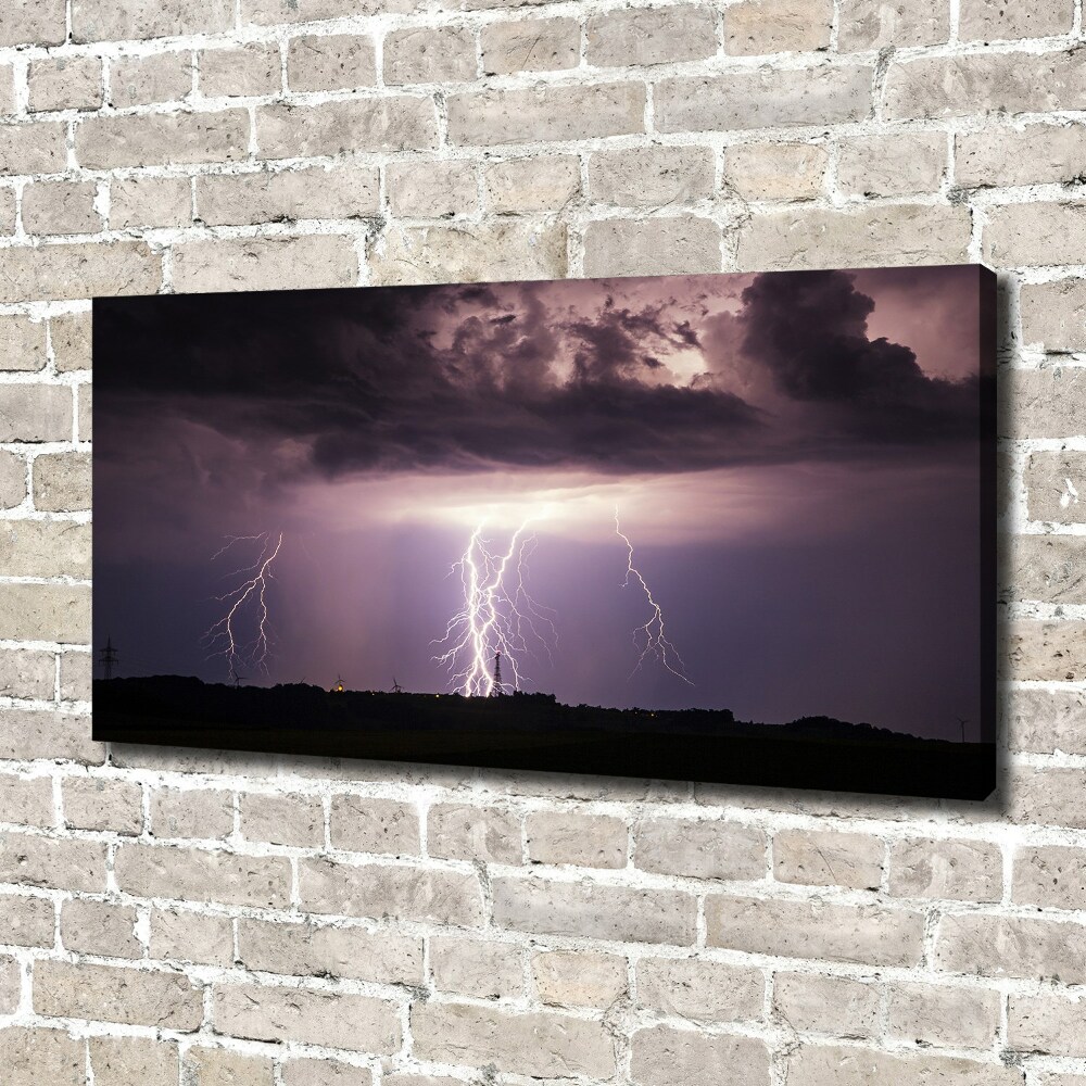 Tableau toile imprimée Orage