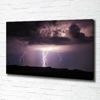 Tableau toile imprimée Orage