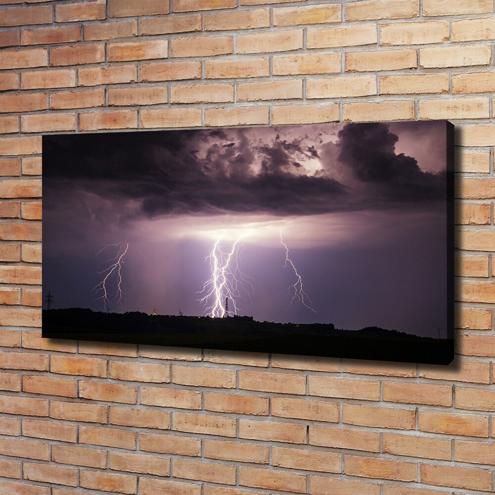 Tableau toile imprimée Orage