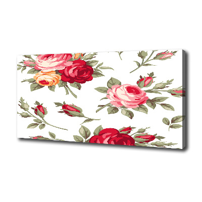 Tableau mural sur toile Roses fleurs