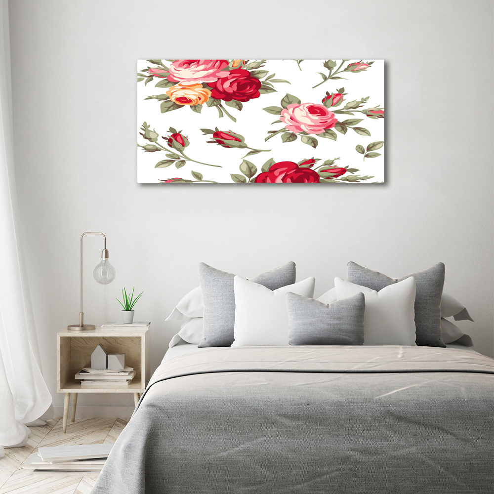 Tableau mural sur toile Roses fleurs