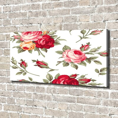 Tableau mural sur toile Roses fleurs